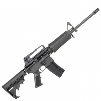 BUSHMASTER XM-15 Standard 5.56 NATO 16in A3 Patrolmans Carbine with Quad-Rail (00-10004-BLK)