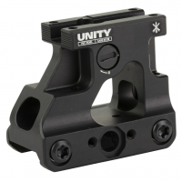 Unity Tactical FAST Micro, Red Dot Mount, 2.26" Optical Height, Compatible with MRO/MRO-HD Footprint, Anodized Finish, Black FST-MROB