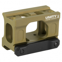 Unity Tactical FAST Micro, Red Dot Mount, 2.26" Optical Height, Compatible with CompM5s, CompM5b, Duty RDS Footprints, Anodized Finish, Flat Dark Earth FST-MISF