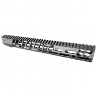 Sharps Bros. 15" M-LOK Handguard, Full Top Rail, Fits AR-15 Rifles, Matte Finish, Black, Anti Rotation Tabs SBHG05