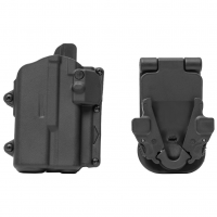 Alien Gear Holsters Rapid Force Level II Slim, Outside the Waistband Holster, Fits Glock 19/23/32/45 with Light, Quick Detach System, Polymer, Black R2-LB-0057-R-B-L1-D