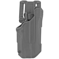 BLACKHAWK T-Series L2D, Duty Holster, Right Hand, Black, Fits Glock 17/22/31 With TLR1/TLR2, Includes Jacket Slot Belt Loop 44N200BKR