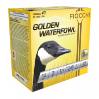 FIOCCHI Golden Waterfowl 12 Gauge 3in #1 25rd Shotgun Shells (123SGW1)