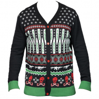 Magpul Industries Ugly Christmas Sweater, Krampus, Medium, Black with Custom Knit Graphics, 55% Cotton 45% Acrylic MAG1198-969-M