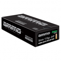 Ammo Inc Signature, 9MM, 115 Grain, Sierra Match Jacketed Hollow Point, 50 Round Box 9115JHP-SRR50