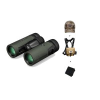 VORTEX Diamondback HD 10x32 Binocular  w/ GlassPak Harness Case, Multicam Camo Cap and Microfiber Cleaning Cloth