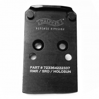 C&H Precision Weapons CHP Adapter Plate, Converts the Walther PDP 1.0/PPQ (Q4/Q5) to the Trijicon RMR/SRO, Holosun 407C/507C/508C/508T, Anodized Finish, Black, Includes Mounting Hardware WLPDP-RSH