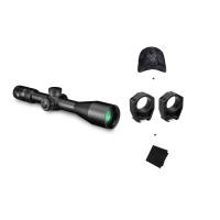 VORTEX Venom 5-25x56 FFP EBR-7C MOA 34mm Riflescope w/ Precision Matched 34mm Scope Rings, Logo Black Camo Hat & Microfiber Cleaning Cloth