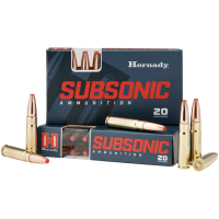 HORNADY Ammo 300 Blackout 190Gr Sub-X 20rd Box Rifle Bullets (80877)