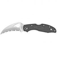 Spyderco Byrd, Hawkbill, Folding Knife, Lightweight, Black BY22SBK