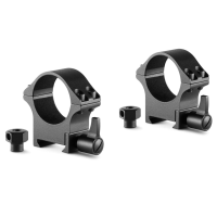 HAWKE Professional Steel 2-Piece Weaver 30mm Medium Black Scope Rings (23106)