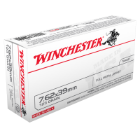 WINCHESTER USA 7.62x39mm 123Gr Full Metal Jacket 20/200 Rifle Ammo (Q3174)