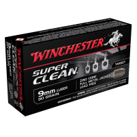 WINCHESTER Super Clean 9mm 90Gr Zinc FMJ 50/500 Handgun Ammo (W9MMLF)