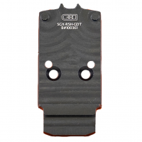 C&H Precision Weapons Adapter Plate, Takes Glock Size Rear Sight, Converts the Sig P320X (X-FIVE, X-COMPACT, X-CARRY) with RXP ROMEO1 Pro Slide Cut to Trijicon RMR/SRO, Holosun Holosun 407C,507C,508C,508T, Anodized Finish, Black SGX-RSH-GDT