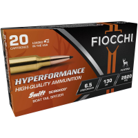 FIOCCHI Extrema 6.5 Creedmoor 130 gr Swift Scirocco II Boat Tail Spitzer 20 Bx/ 10 Cs Ammo (65CMSCA)