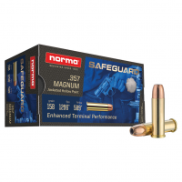 NORMA USA Safeguard .357 Magnum 158gr JHP 50rd Box Handgun Ammo (610840050)