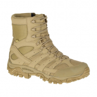 MERRELL Mens Moab 2 8in Tactical Waterproof Wide Coyote Boot (J15841W)