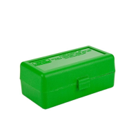MTM 50 Round 223 270 WSSM 460 500 S&W Green Flip-Top Ammo Box (RSLD-50-10)