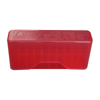 MTM 20 Round 223 Rem 204 Ruger 222 Rem Mag Clear Red Slip-Top Ammo Box (J-20-XS-29)