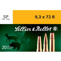 SELLIER & BELLOT 9.3x72mmR 193 Grain SP Ammo, 20 Round Box (SB9372RA)