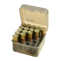 MTM Flip-Top 10 12 Gauge Up to 3.5in 25 Round Clear Smoke Shotshell Box (S25-12M-41)