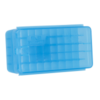 MTM Side Slide 9mm 50 Round Clear Blue Pistol Ammo Box (P50SS-9M-24)