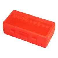 MTM Flip-Top 41 44 45 LC 50 Round Clear Red Ammo Box (P50-44-29)