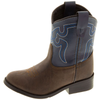 SMOKY MOUNTAIN BOOTS Toddler Monterey Brown/Navy Western Boots (1759T)