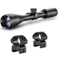 HAWKE Vantage 4-12x40 AO 1in Mil-Dot Riflescope With Matchmount 1in 2pc Double Screw Mounts