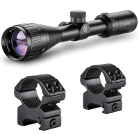 HAWKE Vantage 3-9x40 AO 1 in Mil-Dot Riflescope With Matchmount 1in 2pc Double Screw Mounts