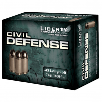 LIBERTY AMMUNITION Civil Defense .45 Long Colt 20rd/Box 78gr Ammo (LA-CD-45-031)