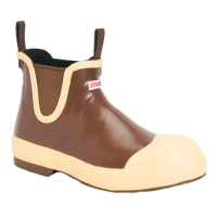 XTRATUF Men's 6in Legacy Steel Toe Ankle Brown Deck Boot (LDB-STL-BRN)