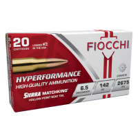 FIOCCHI Hyperformance 6.5 Creedmoor 142gr MatchKing HPBT 20rd/Box Rifle Ammo (65CMMKC)