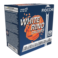 FIOCCHI White Rino Crusher 12Ga 2.75in #7.5 Lead 25rd/Box Shotshell (12WRCRS7)