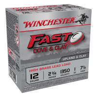 WINCHESTER AMMO Fast Dove High Brass 12 Gauge 2-3/4in 7.5 Shot 25rd Shotgun Ammo (WFD127B)