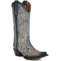 CORRAL Women's Blue Jean Embroidery And Triad Boots (L5869-M-05)