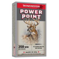 WINCHESTER AMMO Power-Point .358 Winchester 200gr PP 20rd/Box Rifle Ammo (X3582)