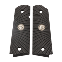 WILSON COMBAT Black G-10 1911 Starburst Grip Panels (351AAFS)