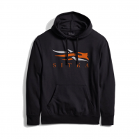 SITKA Icon Pullover Black Orange Hoody (600269-BKOR)