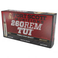 FORT SCOTT MUNITIONS .260 Rem TUI 123Gr SCS 20rd Box Ammo (260-123-SCV2)