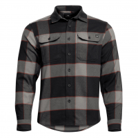 SITKA Bridger Flannel Sitka Black Plaid Long Sleeve Shirt (600073-BKP)