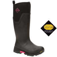 MUCK BOOT COMPANY Women's Arctic Ice Tall AGAT Black/Hot Pink Boots (ASVTA-404-PNK)