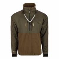 DRAKE MST Guardian Flex Eqwader 1/4 Zip Green Timber Fleece Jacket (DW7370-GTB)