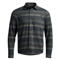 SITKA Grange Flannel Shale Gray Stripe Long Sleeve Shirt (600071-SHS)