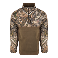 DRAKE 1/4 Zip Refuge Eqwader Mossy Oak Blades Habitat Jacket (DW7355-022)