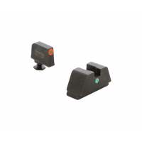 AMERIGLO I-Dot Green Tritium Orange Outline Front/Single Green Tritium Dot Rear Night Sight Set (GL-291)