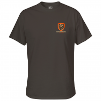DRAKE Non-Typical Logo Charcoal Short Sleeve T-Shirt (AD5000-CHR)