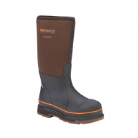 DRYSHOD Men's Steel-Toe Hi Brown/Orange Boots (STT-UH-BR)