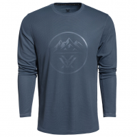 VORTEX Men's Three Peaks Performance Grid Bering Sea Long Sleeve T-Shirt (222-60-BES)