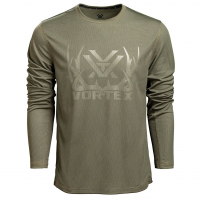 VORTEX Men's Full-Tine Performance Grid Deep Lichen T-Shirt (VOR-222-61-DBA)